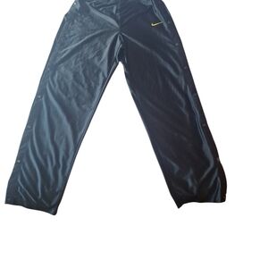 vintage 90s Nike black satin snap-up Pants Medium